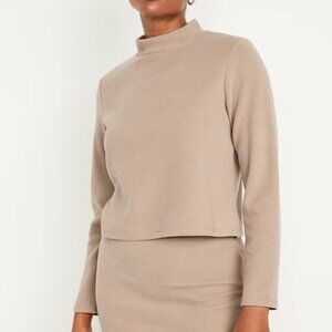 Old Navy French Rib Mock-Neck Sweater Size Small